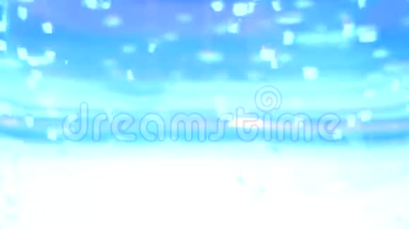 蓝色背景抽象气泡在水中媒体蓝色背景下的水中的氧气泡如生态学概念视频的预览图