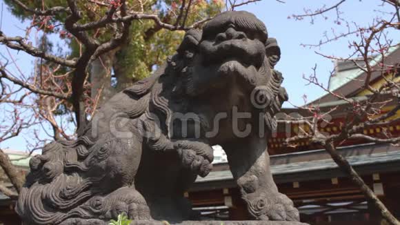 东京福岛神社石像守护犬视频的预览图