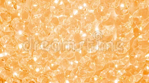 橙色钻石闪闪发光的莱茵石视频的预览图