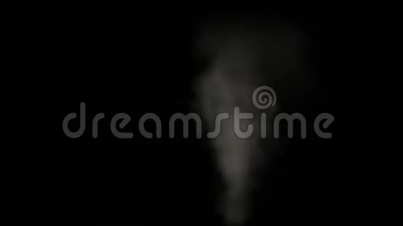 白烟对黑色隔离视频的预览图