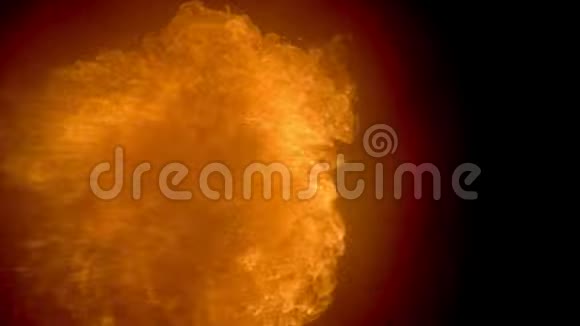 从黑暗中喷出的火焰像一条龙的气息直冲镜头而出视频的预览图