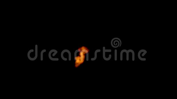 在黑暗中一个小小的火焰是一股巨大的能量充满了整个框架的明亮火焰视频的预览图
