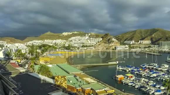 波多黎各镇西班牙大加那利岛著名旅游胜地视频的预览图