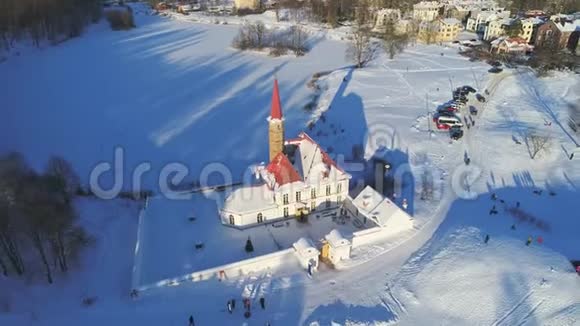 从最高的角度看普里耶和华宫一月俄罗斯加奇纳视频的预览图