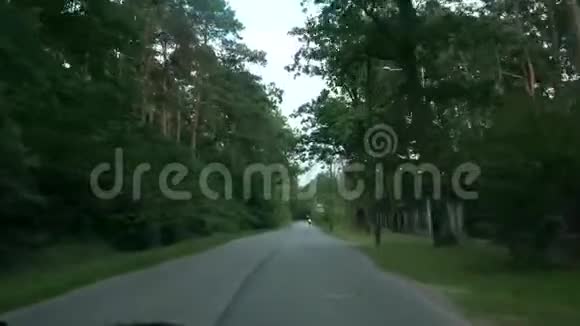 从在森林上移动汽车的视野视频的预览图