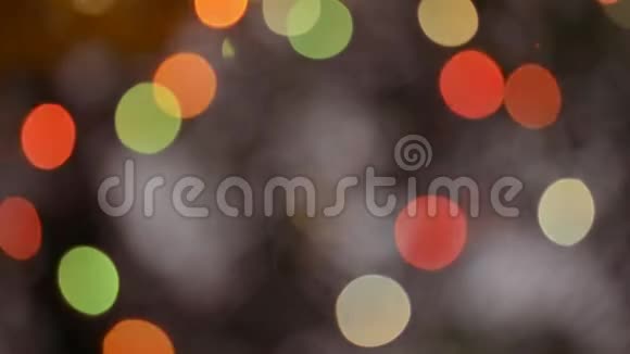 抽象模糊的圣诞节灯光博克背景视频的预览图