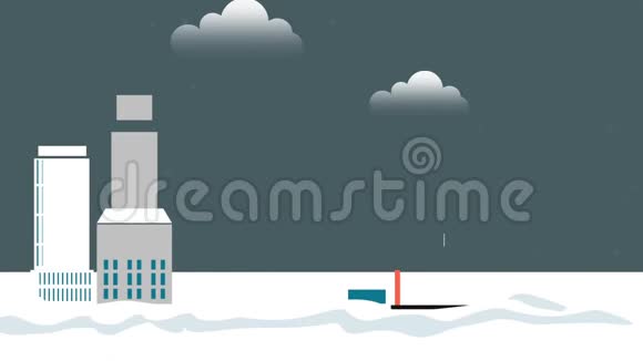 城市和降雪视频的预览图