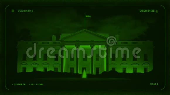 白宫的夜景视频的预览图