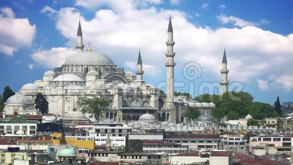 土耳其伊斯坦布尔著名的蓝色清真寺视频的预览图