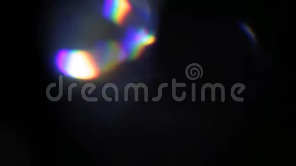 明亮色彩鲜艳玻璃光谱覆盖光泄漏视频的预览图