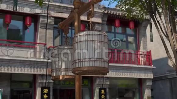 昆门大街购物中心中国首都市中心步行街旅游中国概念视频的预览图