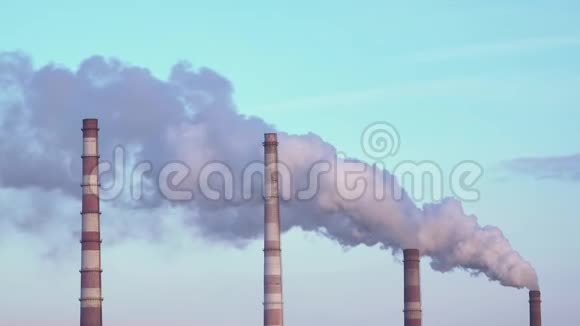 日落时分污染工厂视频的预览图