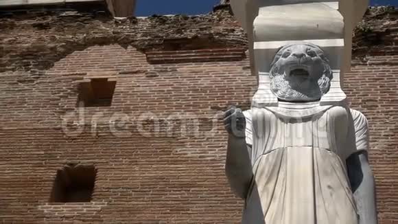 土耳其贝加马的埃及女神雕像视频的预览图