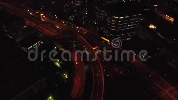 东京之夜的鸟瞰图视频的预览图