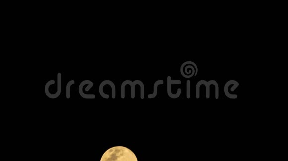 满月在夜空中飞翔的时间流逝视频的预览图