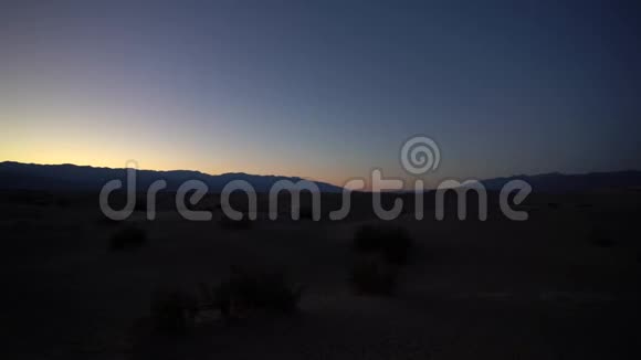 日落后死亡谷4k视频视频的预览图