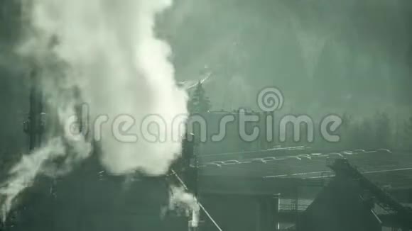 空气污染木材处理厂的时间间隔视频的预览图