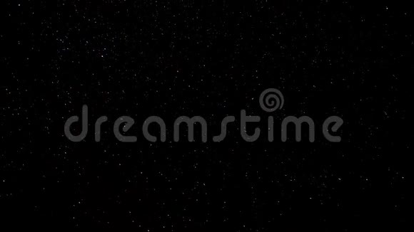 时光流逝夜景天空繁星滚滚白色视频的预览图