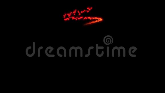 红亮片粒子效应可用于假日介绍序列视频的预览图