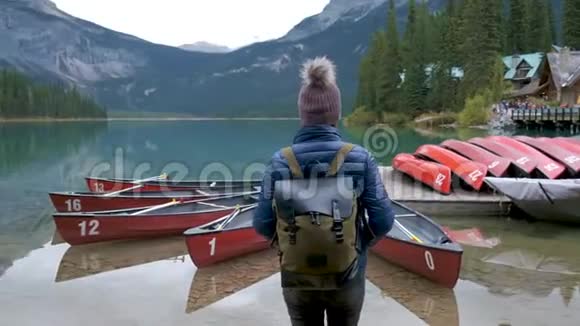 翡翠湖Yoho国家公园加拿大英属哥伦比亚视频的预览图