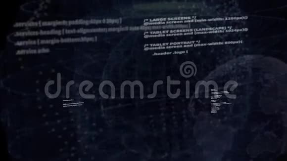 黑屏背景下的编程网络代码视频的预览图
