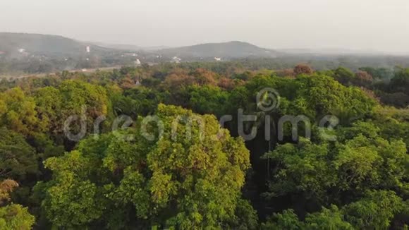 无人机视频密林弥撒在马高市内的果阿州印度视频的预览图