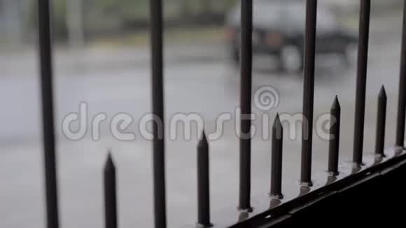 城市里的雨天视频的预览图