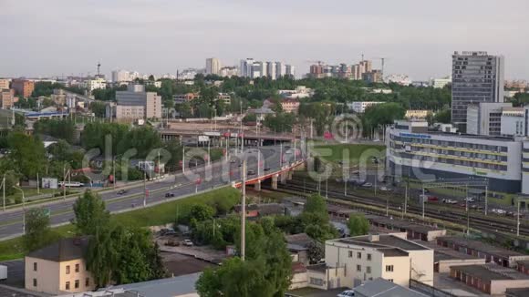 明斯克市时间推移道路交通视频的预览图