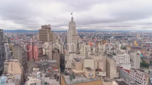 曹宝洛布拉齐尔5月3日2018年市中心地面零广场的空中景观旅游场所视频的预览图