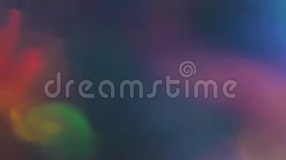 柔和的彩虹色彩有机结合光的全息彩虹色视频的预览图