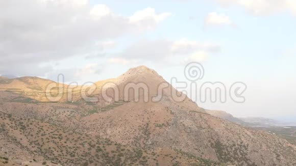 克里特岛荒山全景希腊视频的预览图