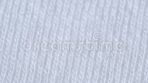 纺织背景白色100棉布与运动衫支架结构视频的预览图