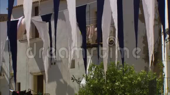 西班牙伊比萨岛白色西班牙建筑视频的预览图