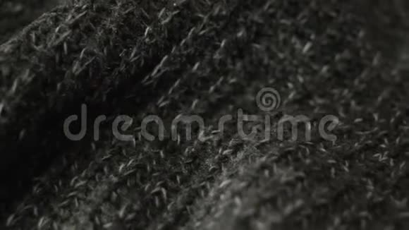 暖色针织面料创意背景灰色质感深浅景深视频的预览图