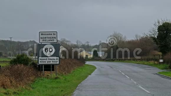 爱尔兰共和国和北爱尔兰边界靠近Pettigo视频的预览图