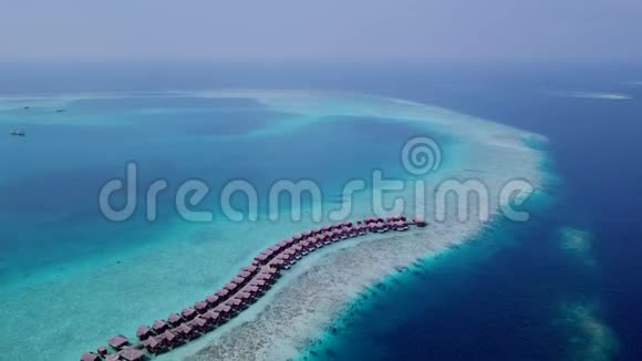 马尔代夫海滩附近印度洋鱼眼全景图视频的预览图