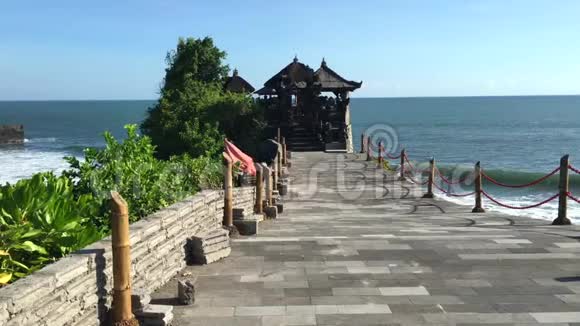 印尼巴厘岛海洋寺PuraTanahLot4k录像视频的预览图