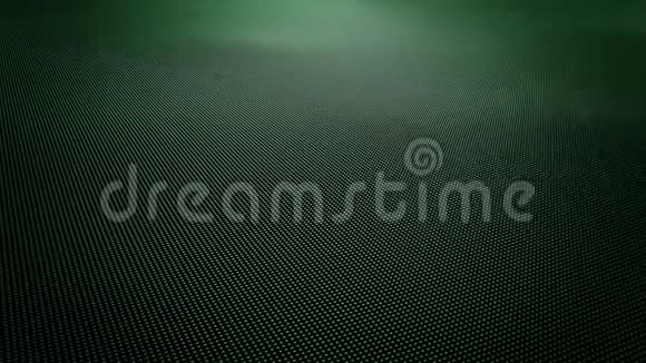 由小球构成的抽象绿色波浪面视频的预览图