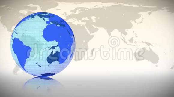 蓝色地球转向自己展示商业视频视频的预览图