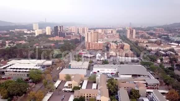 南非比勒陀利亚天际线与市中心的第二个平面图视频的预览图