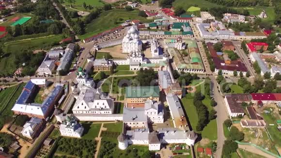 罗斯托夫克里姆林宫空中摄影的景象视频的预览图