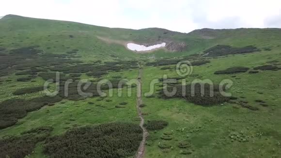 喀尔巴阡山脉的尼萨莫韦特高原游客鸟的视野视频的预览图