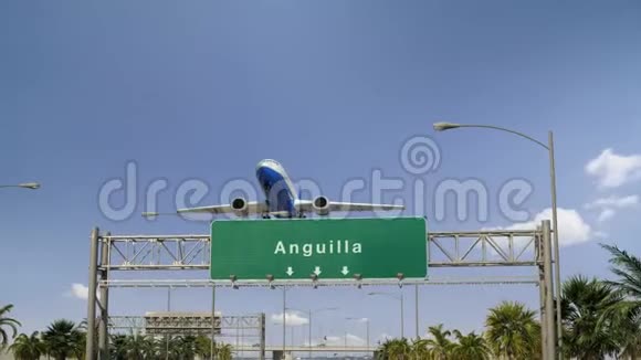 飞机起飞安圭拉视频的预览图