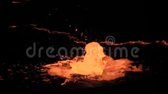 火山埃塔阿莱的熔岩湖视频的预览图