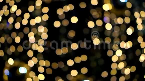 圣诞节和新年庆祝活动的小型LED照明灯具视频的预览图