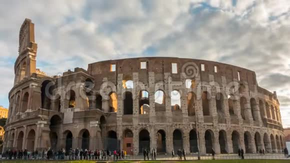 意大利罗马的竞技场或竞技场时间弗拉维安剧场视频的预览图