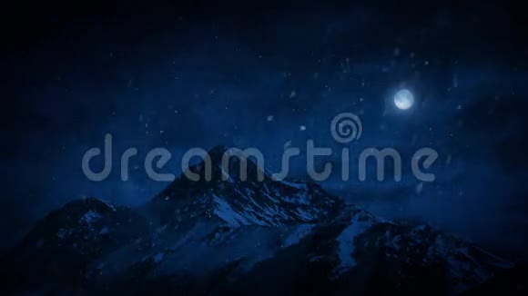 夜幕降临在山上视频的预览图