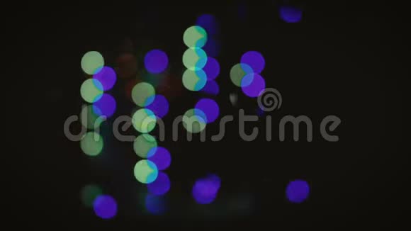 彩色圆圈波克闪烁离焦光视频的预览图
