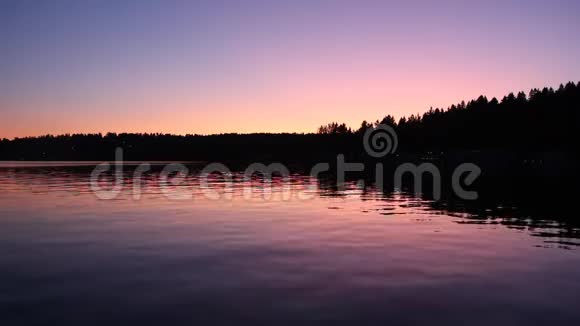 日落华盛顿湖西雅图美国视频的预览图