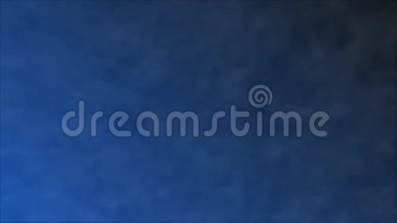 蓝色屏幕背景上的烟雾动画电影蒸汽视频的预览图